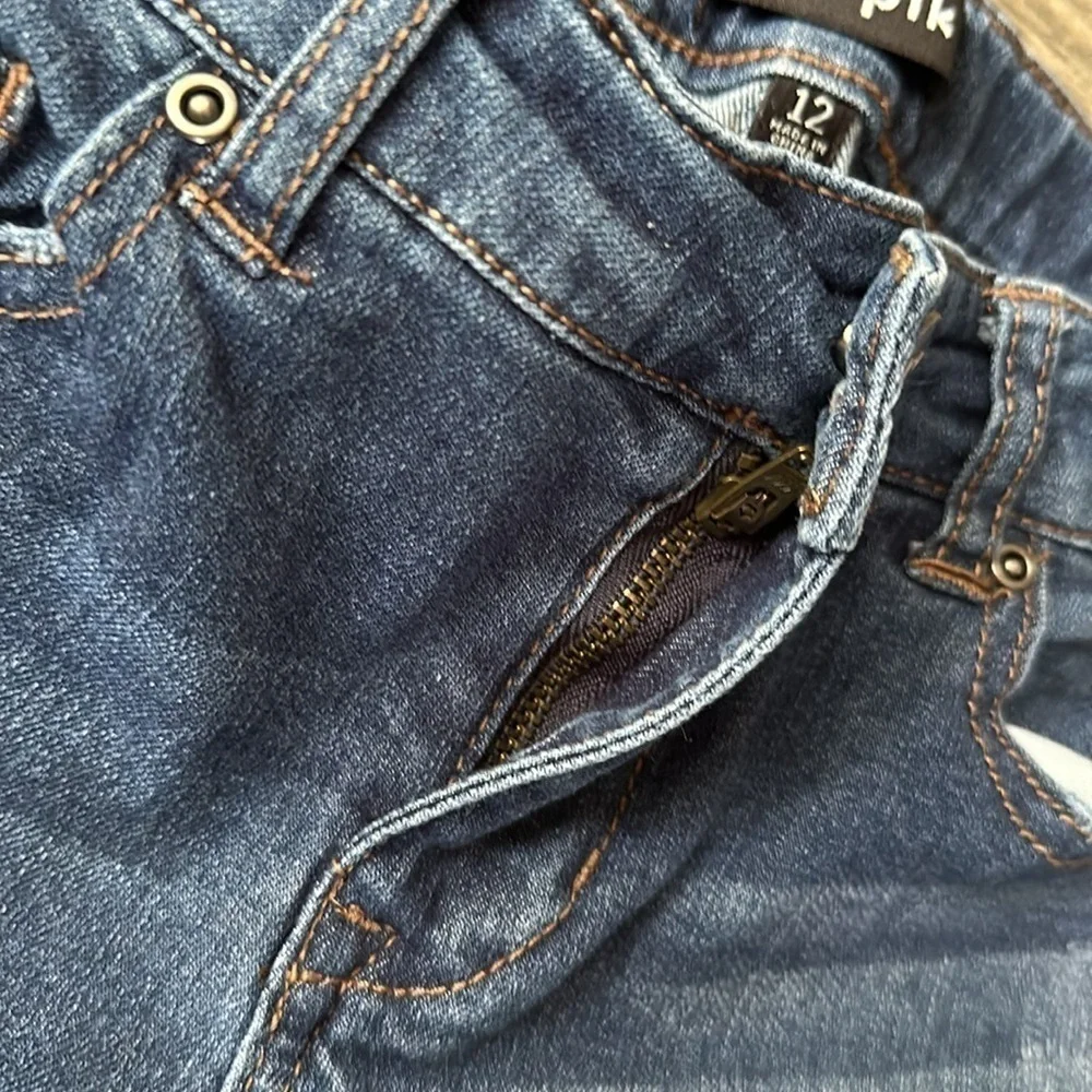 KidPik jeans - glitter distressing‎ girls size 12